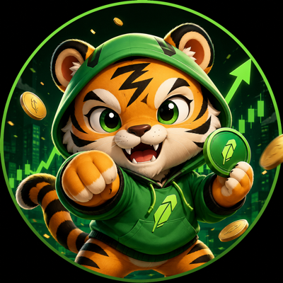 Zubaro in a green hoodie holding a token
