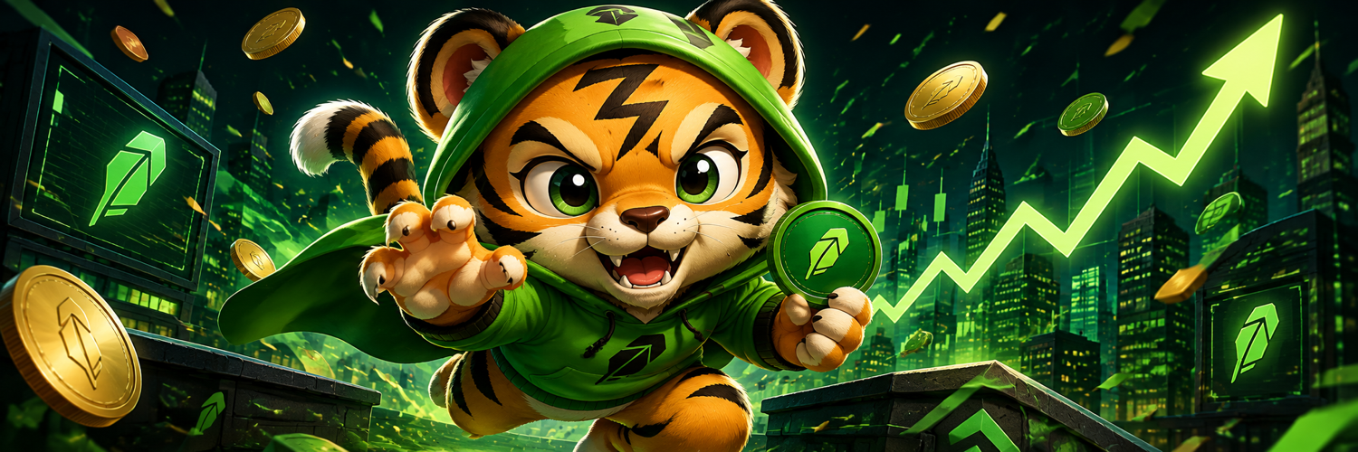 Zubaro tiger racing through a neon green city
